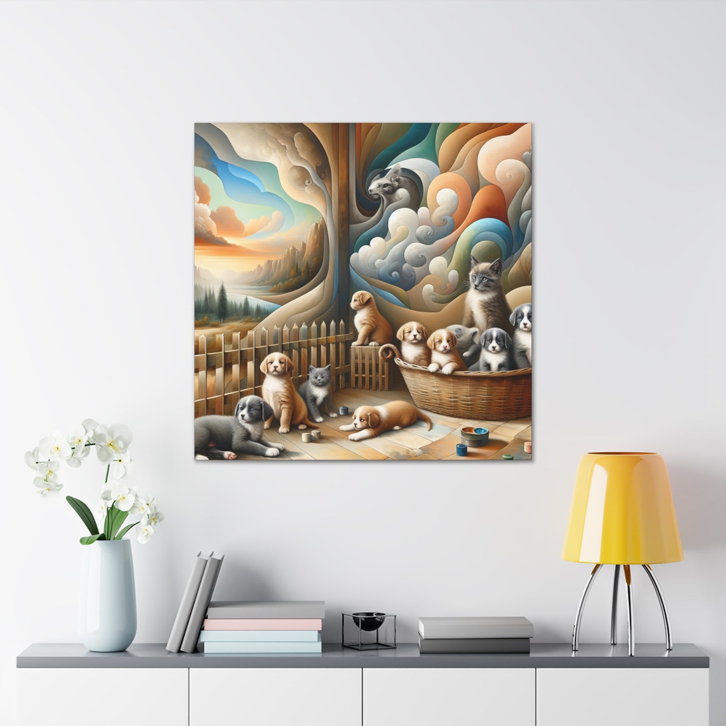 Whimsical Dreamscape Serenade - Canvas