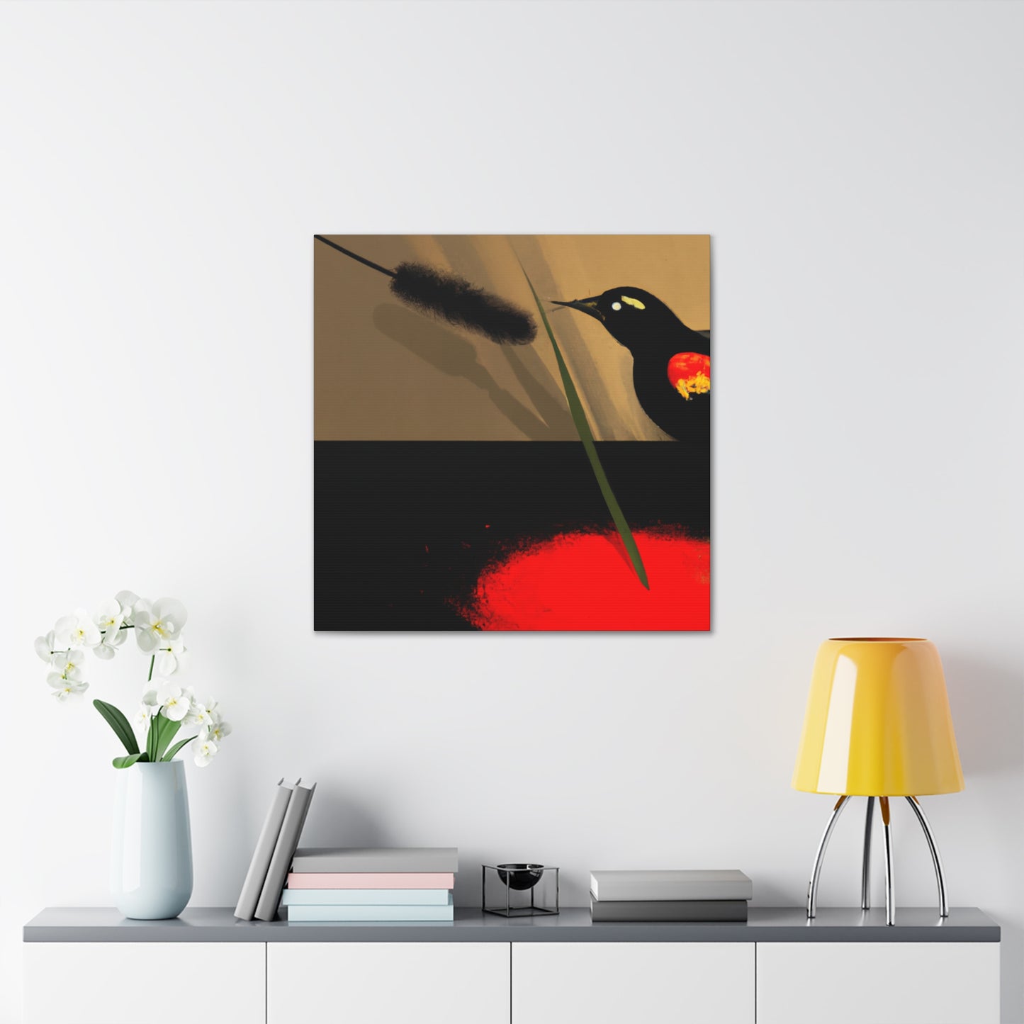 "Blackbird in Flight Rising" - Canvas