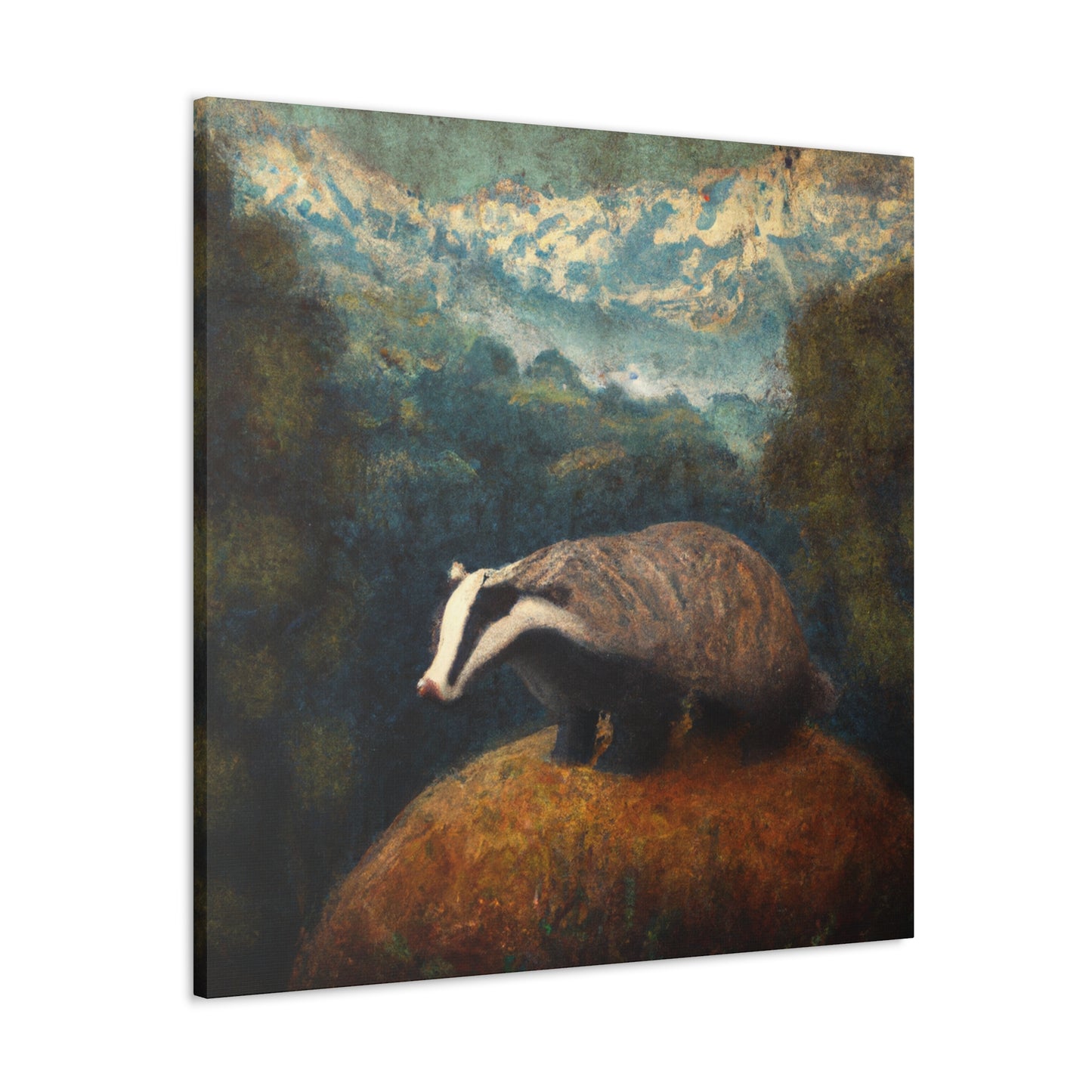 Badger in Springtime - Canvas