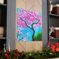 "Cherry Blossom Oasis" - Canvas