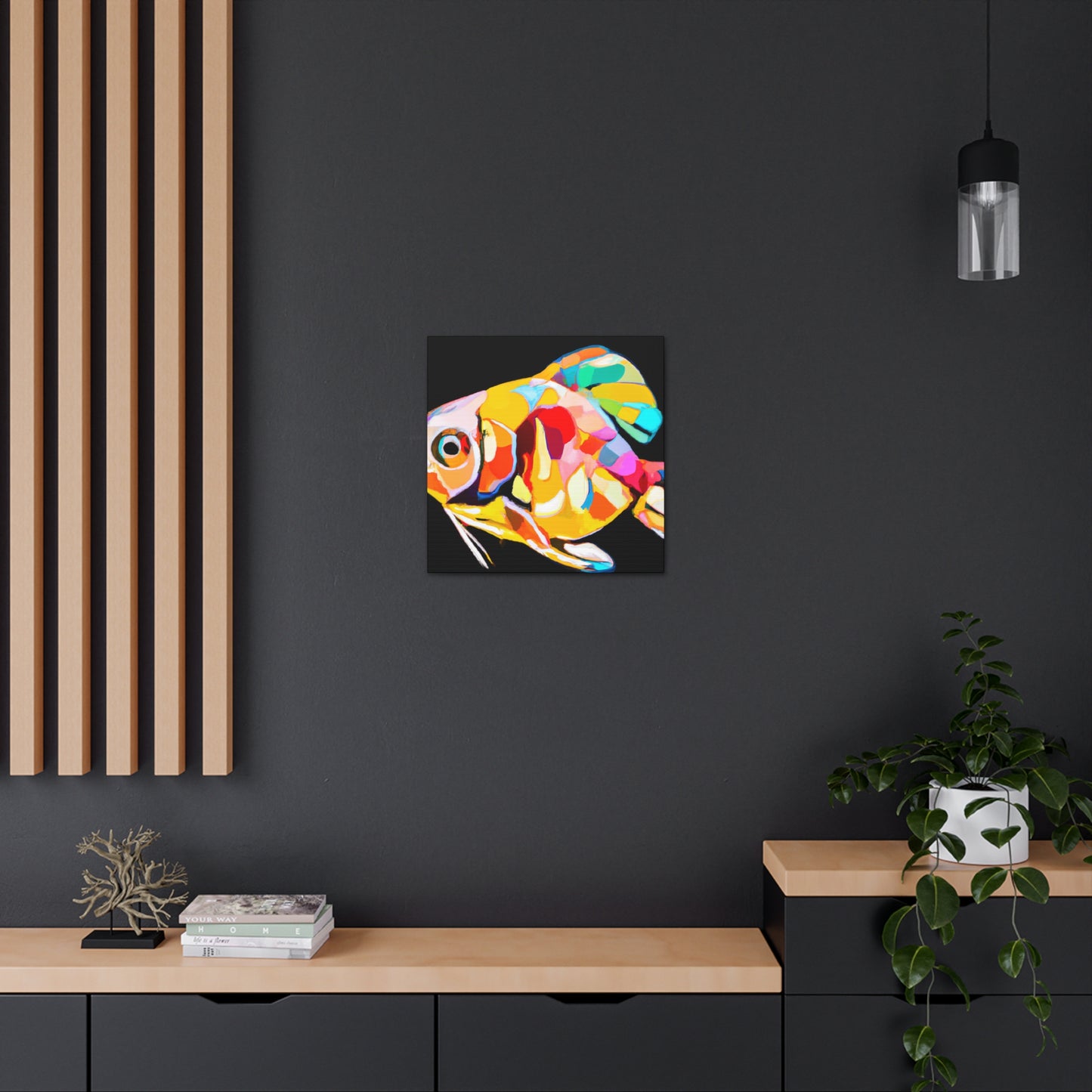 "Killifish Art Deco Dream" - Canvas