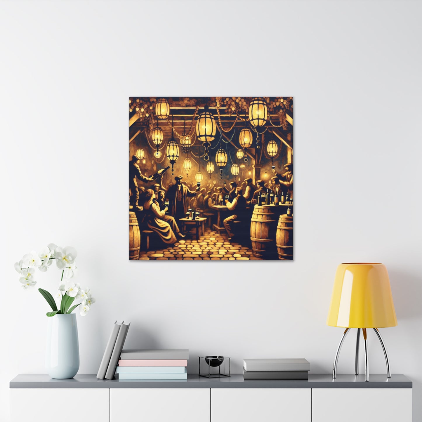 "Whimsical Wine Soiree" - Canvas