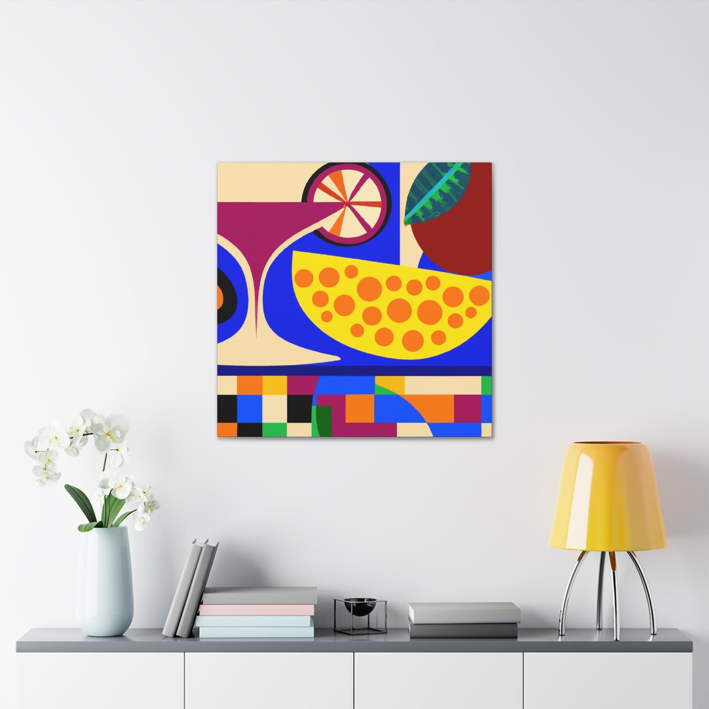 "Fruity Art Deco Bliss" - Canvas