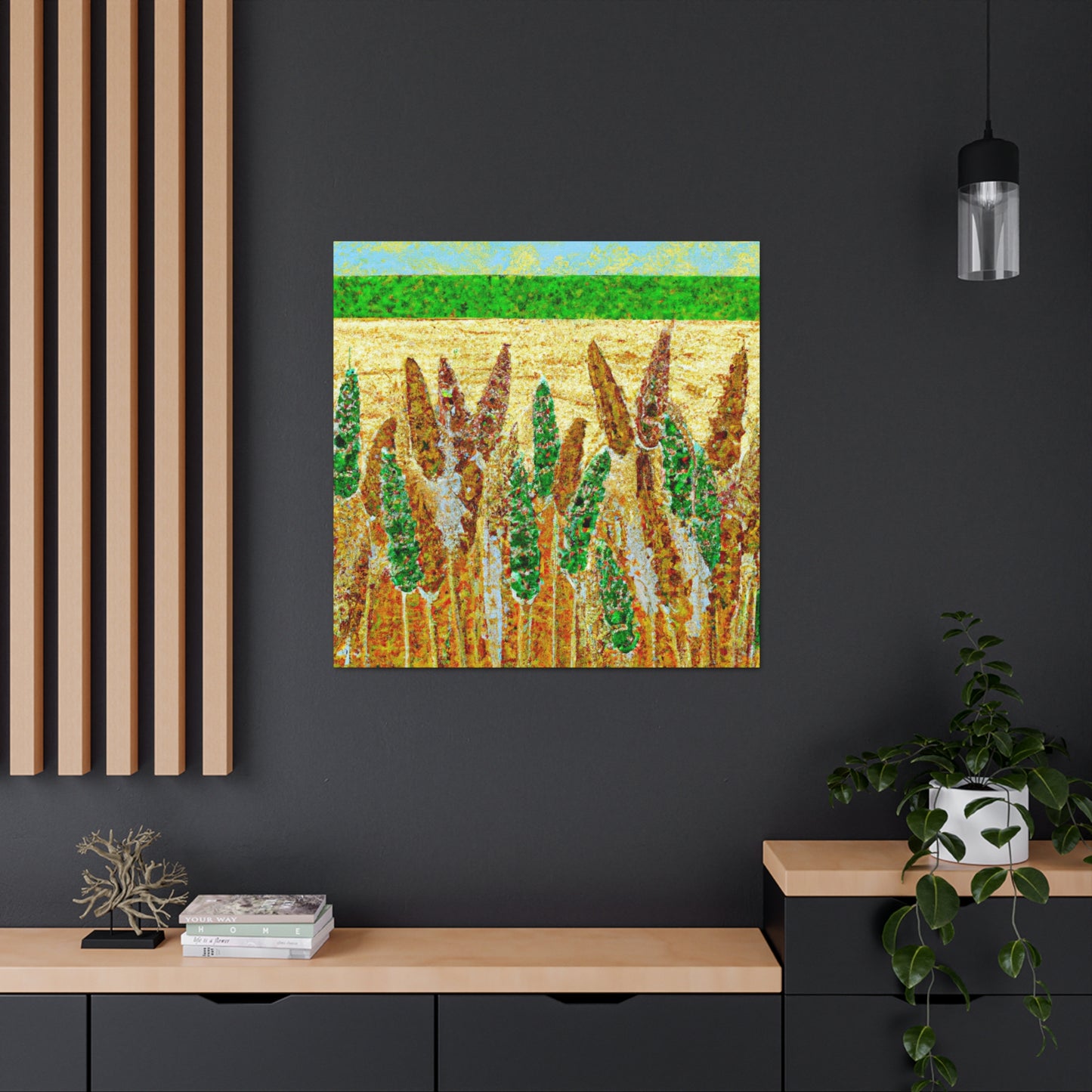 Wheat Field Sunrise - Canvas