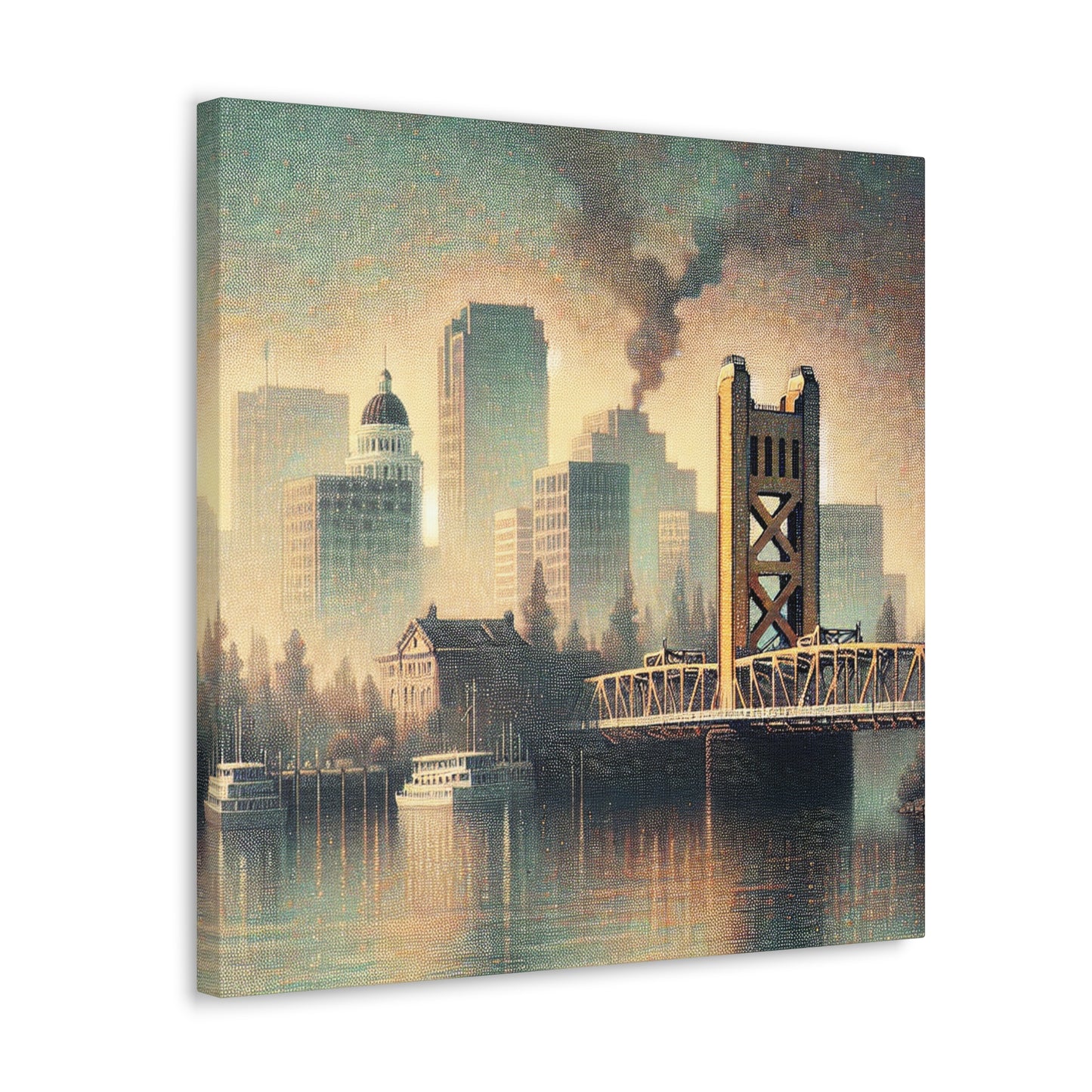 Golden Glow of Sacramento - Canvas