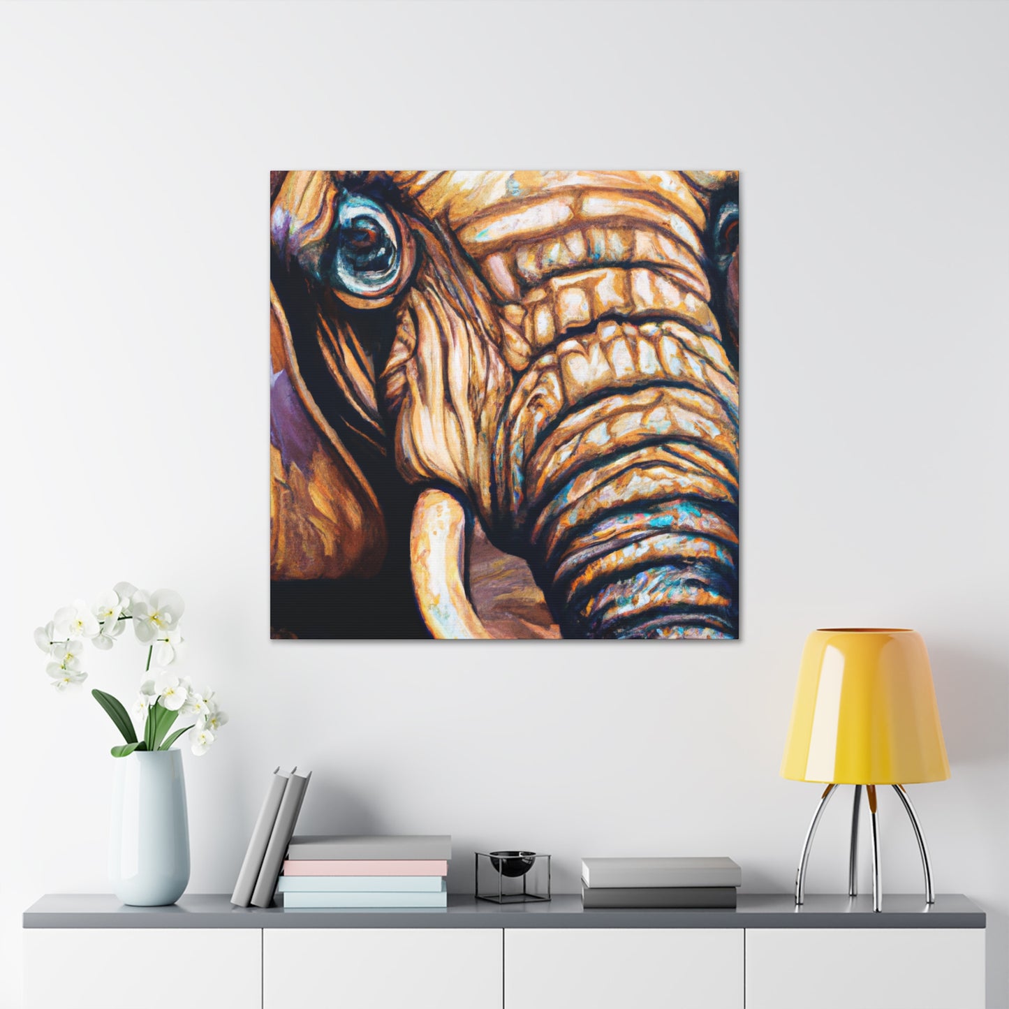 "Elephant in Hyperrealism" - Canvas