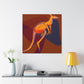 Kangaroo In Art Deco - Canvas