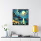 Enigmatic Lunar Revelry - Canvas