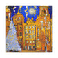 "City Square Splendor Scene" - Canvas