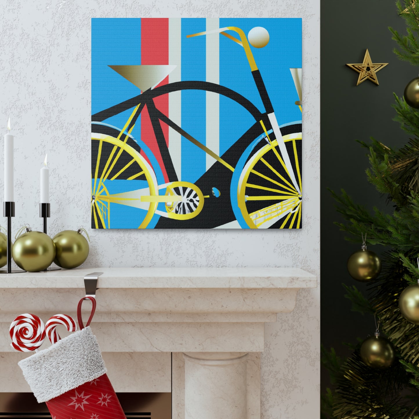 Bicycling Through Deco - Canvas