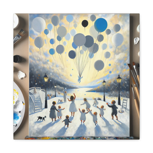 Celestial Balloon Waltz. - Canvas