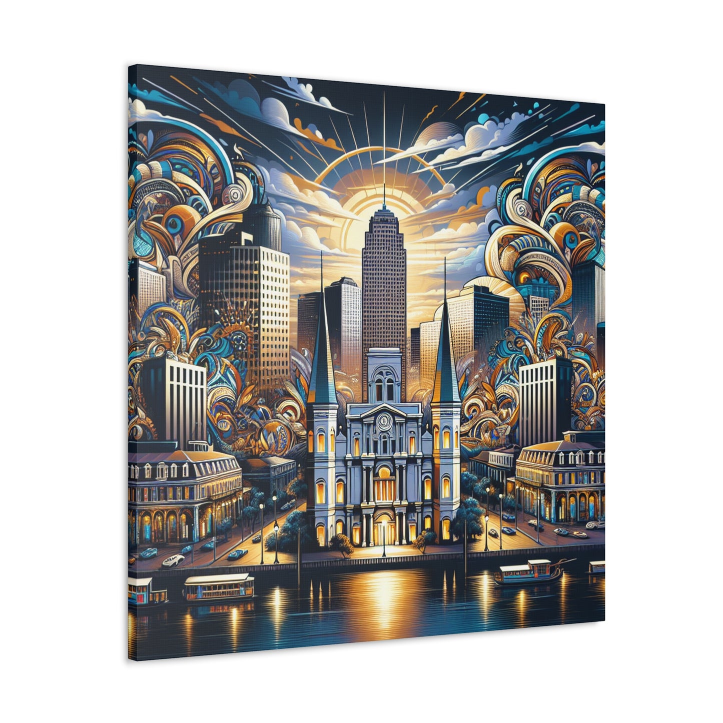 Jazzed City Revelry - Canvas