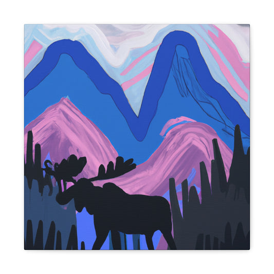 Moose in Monochrome - Canvas