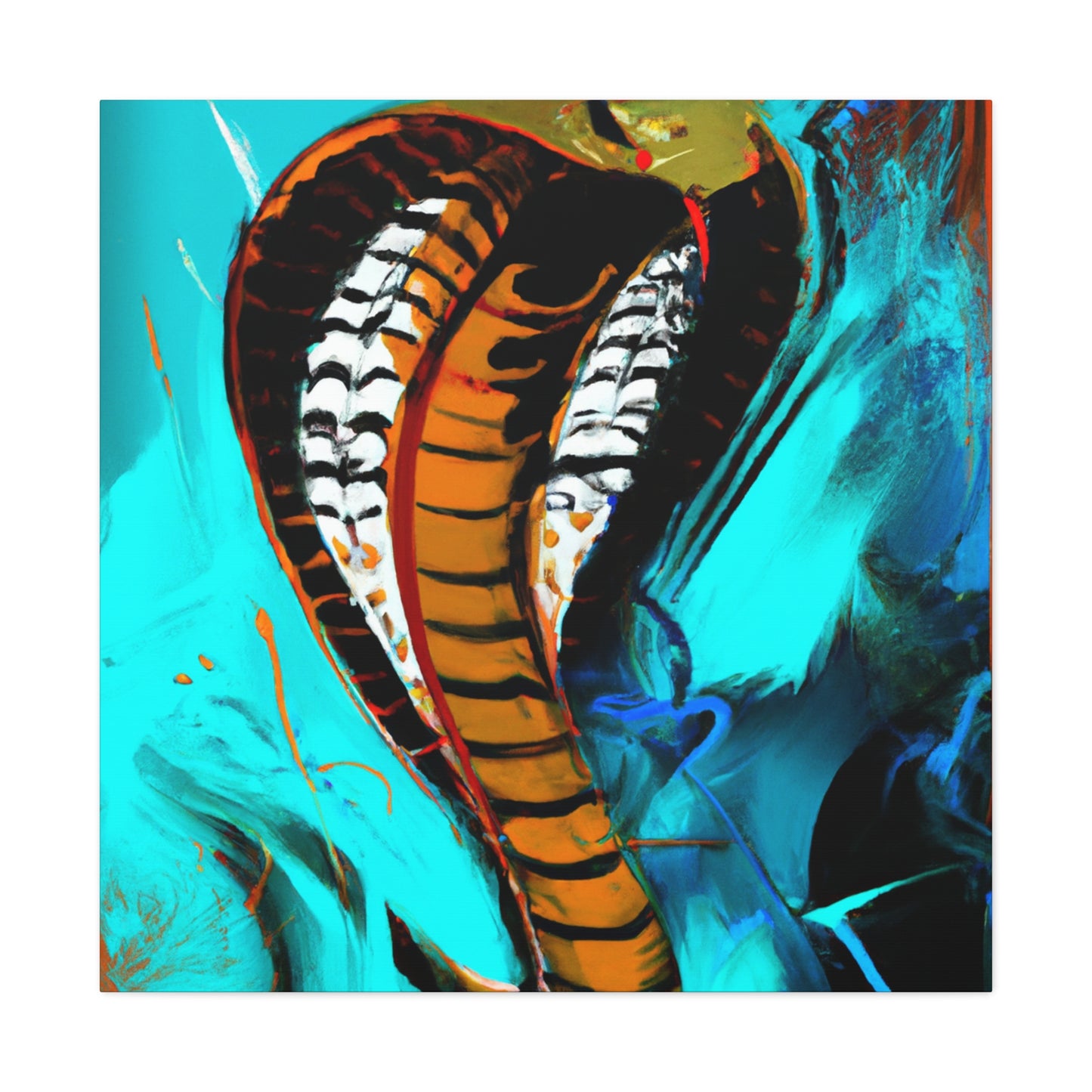 "Cobra King Adorned" - Canvas