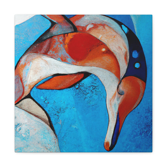 "Dolphin Dance Majestic" - Canvas