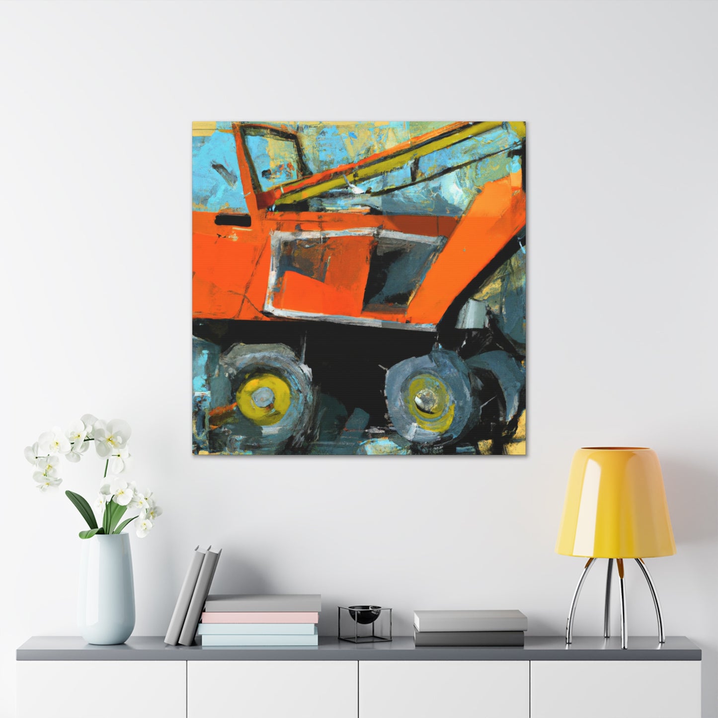 Tractor in the Sunset - Canvas