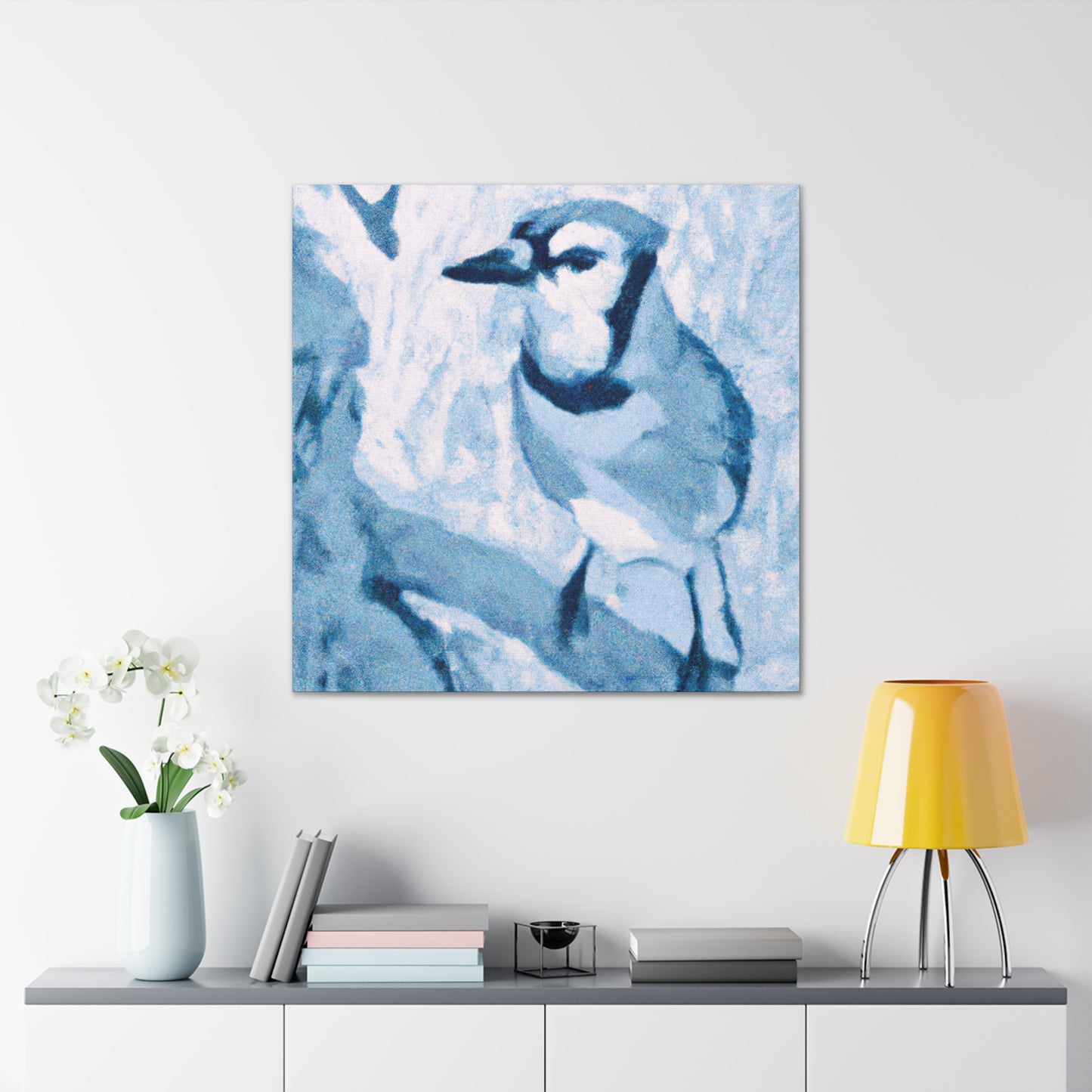 Blue Jay Uplifting Joy - Canvas