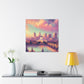 "Golden City Awakening" - Canvas