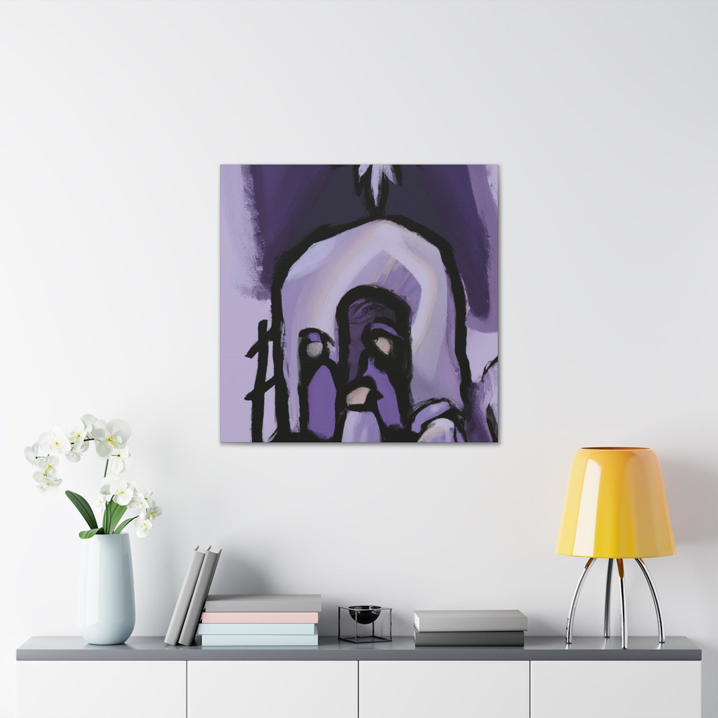 Manger at Nightfall - Canvas