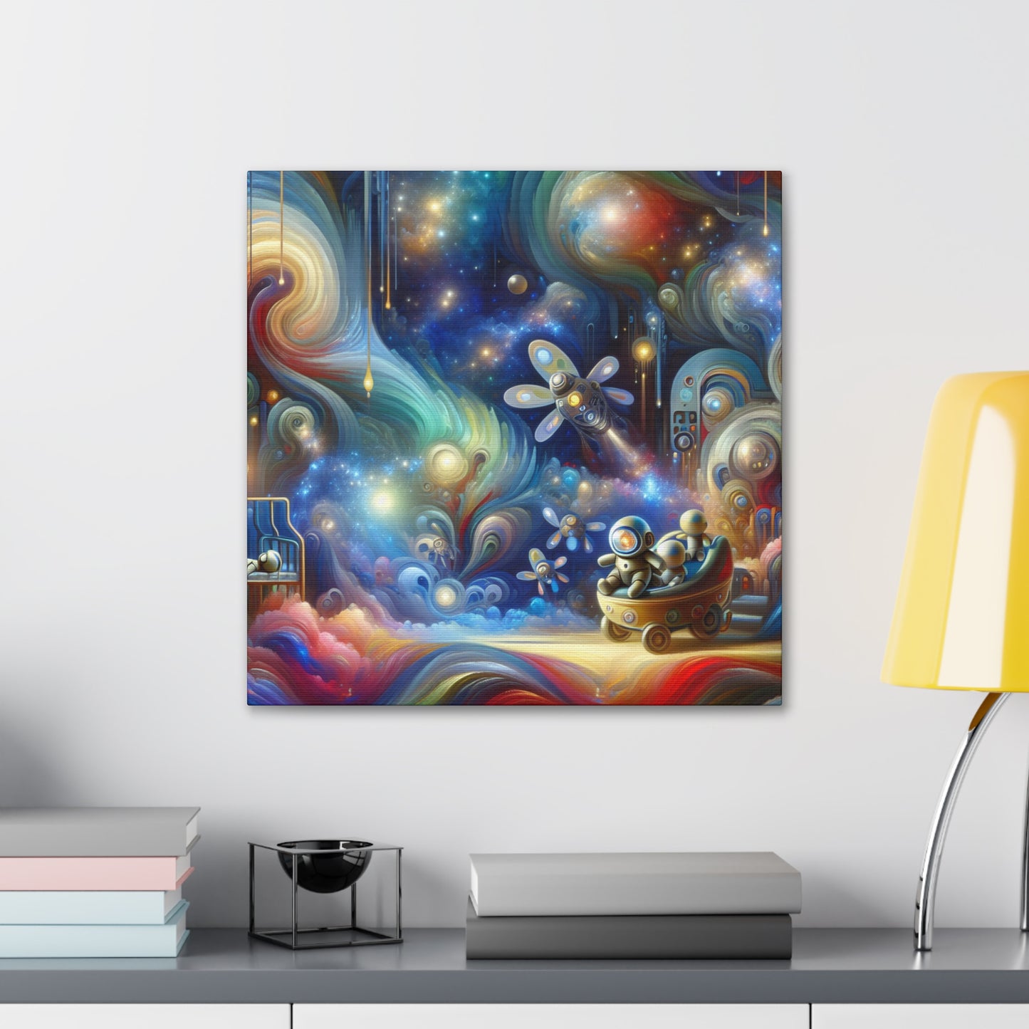 "Robotic Cosmos Journey" - Canvas