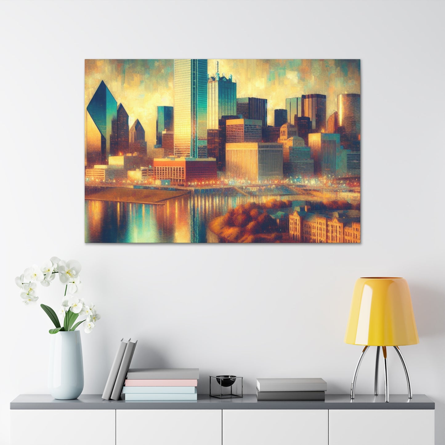 "Texas Dreamscape: Dallas" - Canvas