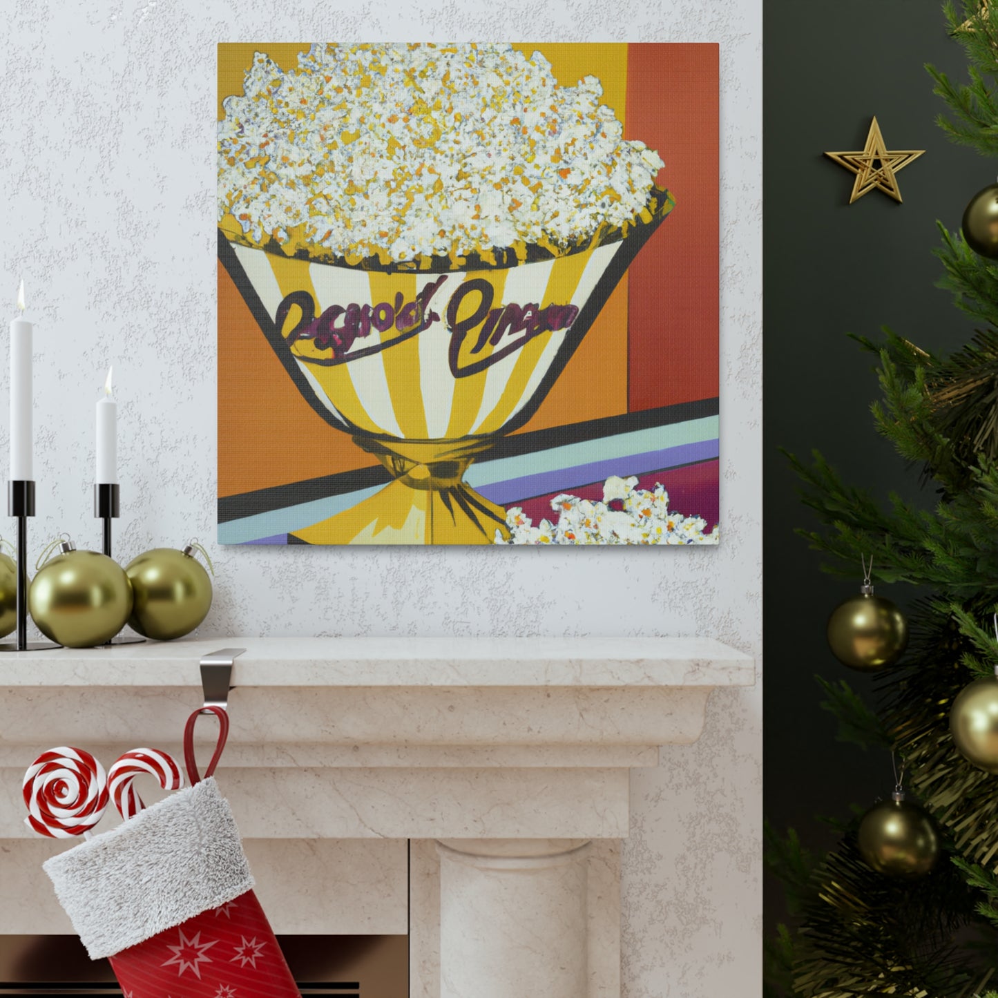 "Popcorn Art Deco Dream" - Canvas