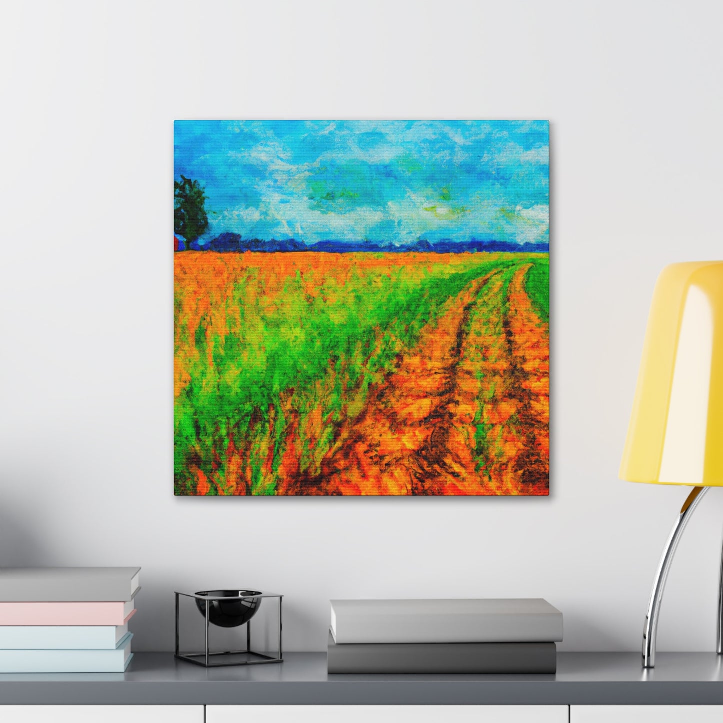 Golden Harvest Fields - Canvas