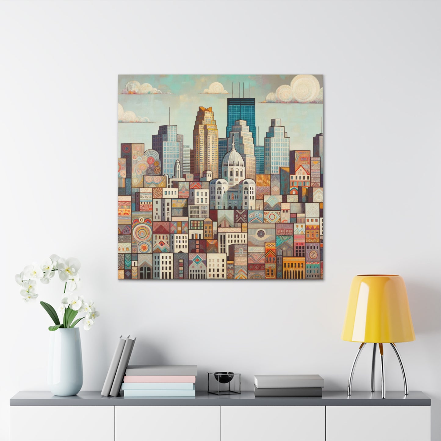 "Vibrant Minneapolis Melody" - Canvas