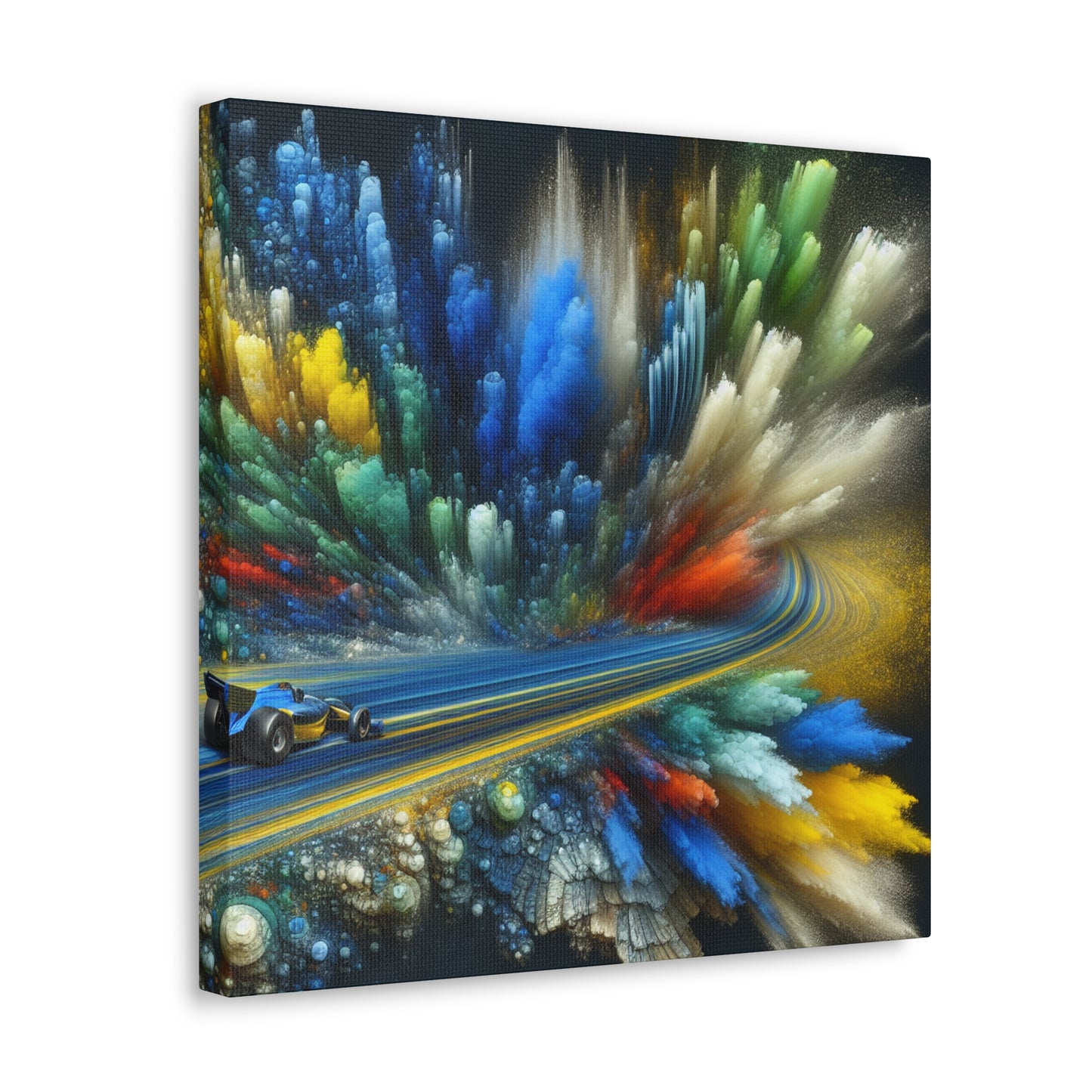 "Velocity Unleashed: Adrenaline Canvas" - Canvas