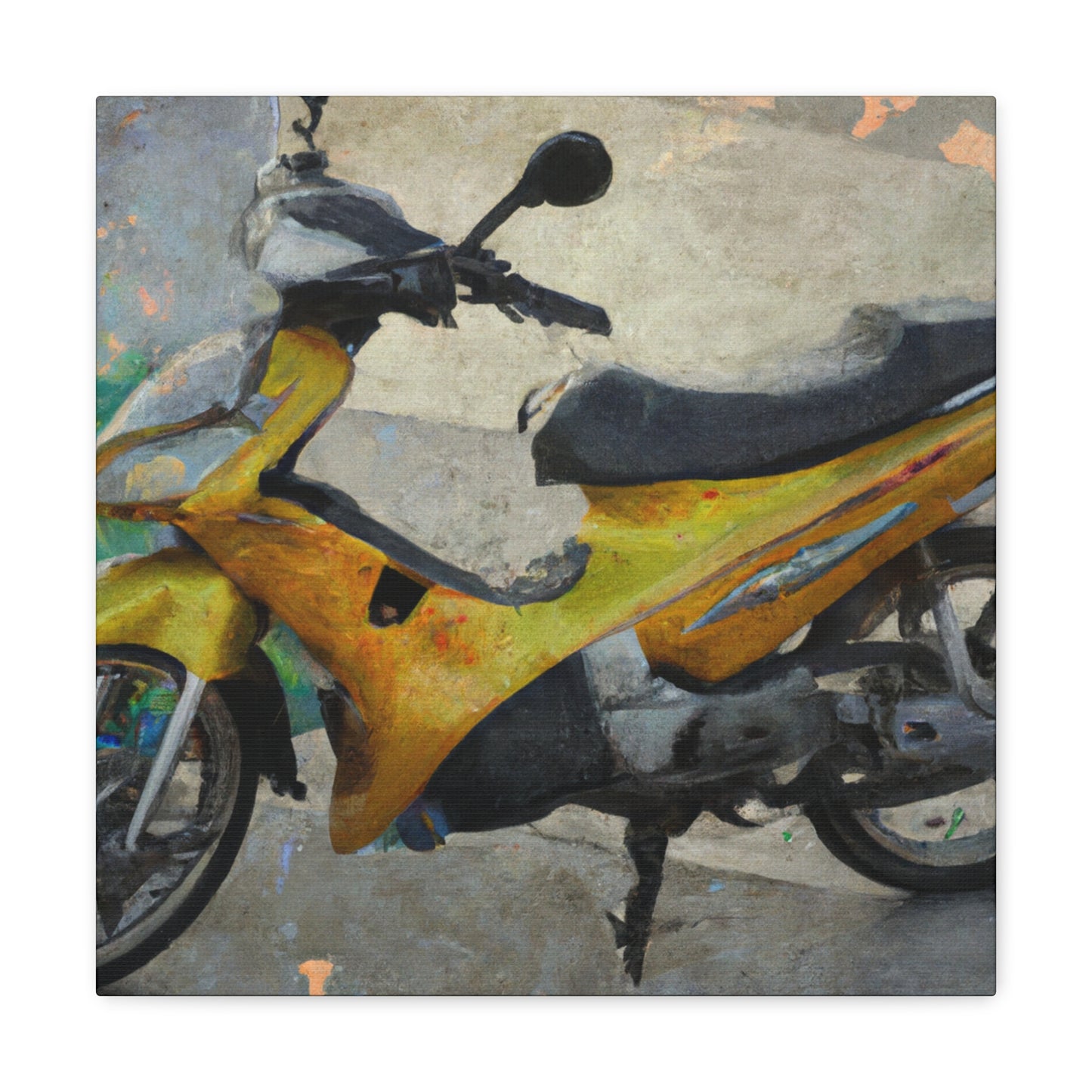 "Motorcycle Cruiser Dreamscape" - Canvas