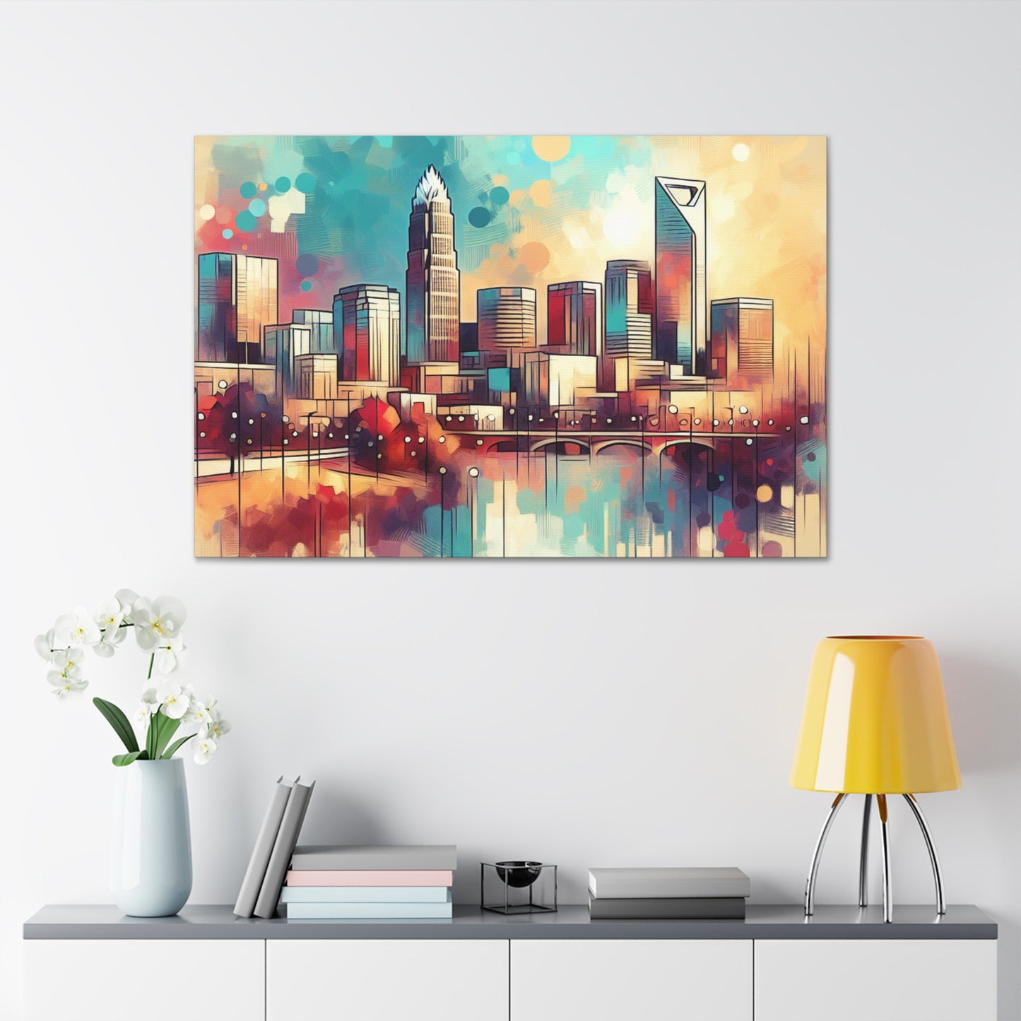 "The Vibrant Urban Spectrum" - Canvas