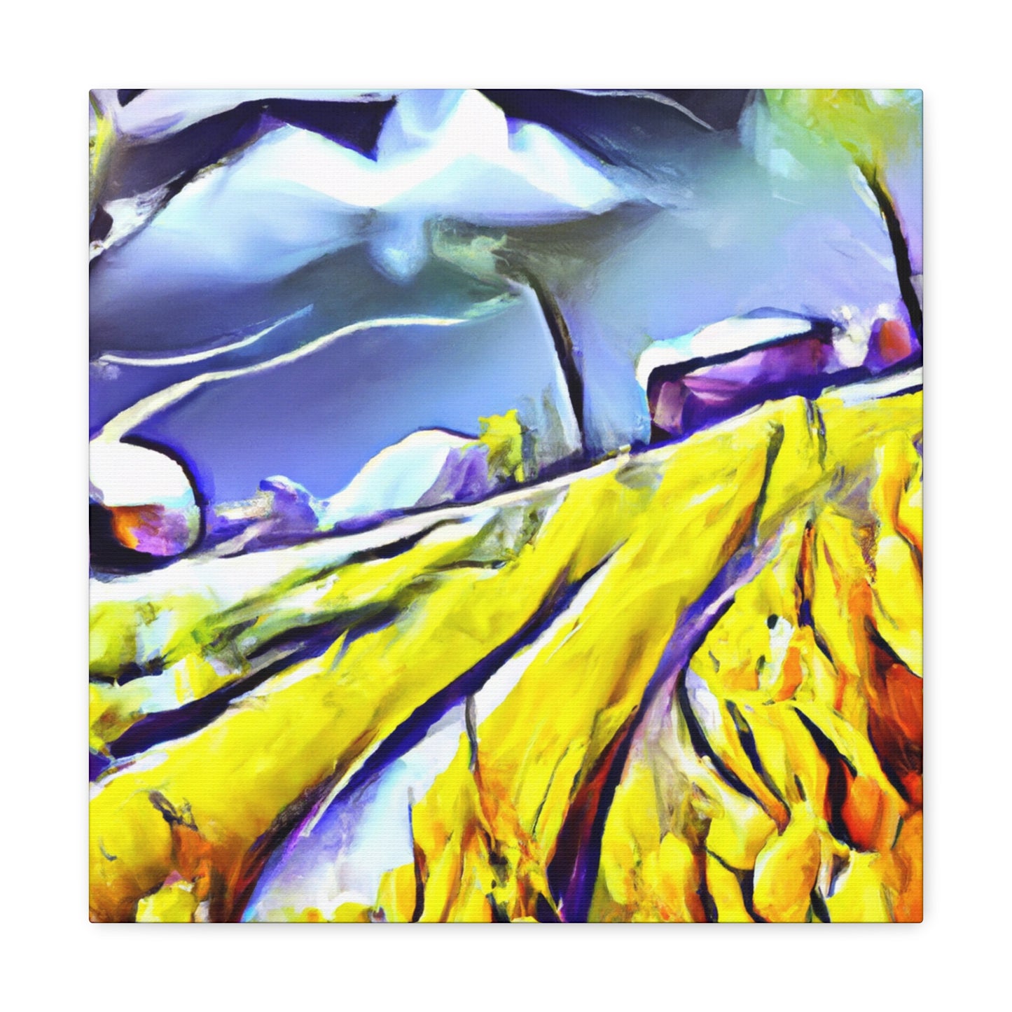 Crop Fields Ablaze - Canvas