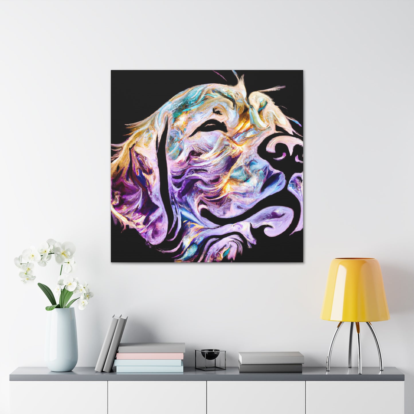 "Golden Retriever Reverie" - Canvas