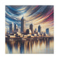 "Urban Mosaic: Indianapolis Reverie" - Canvas