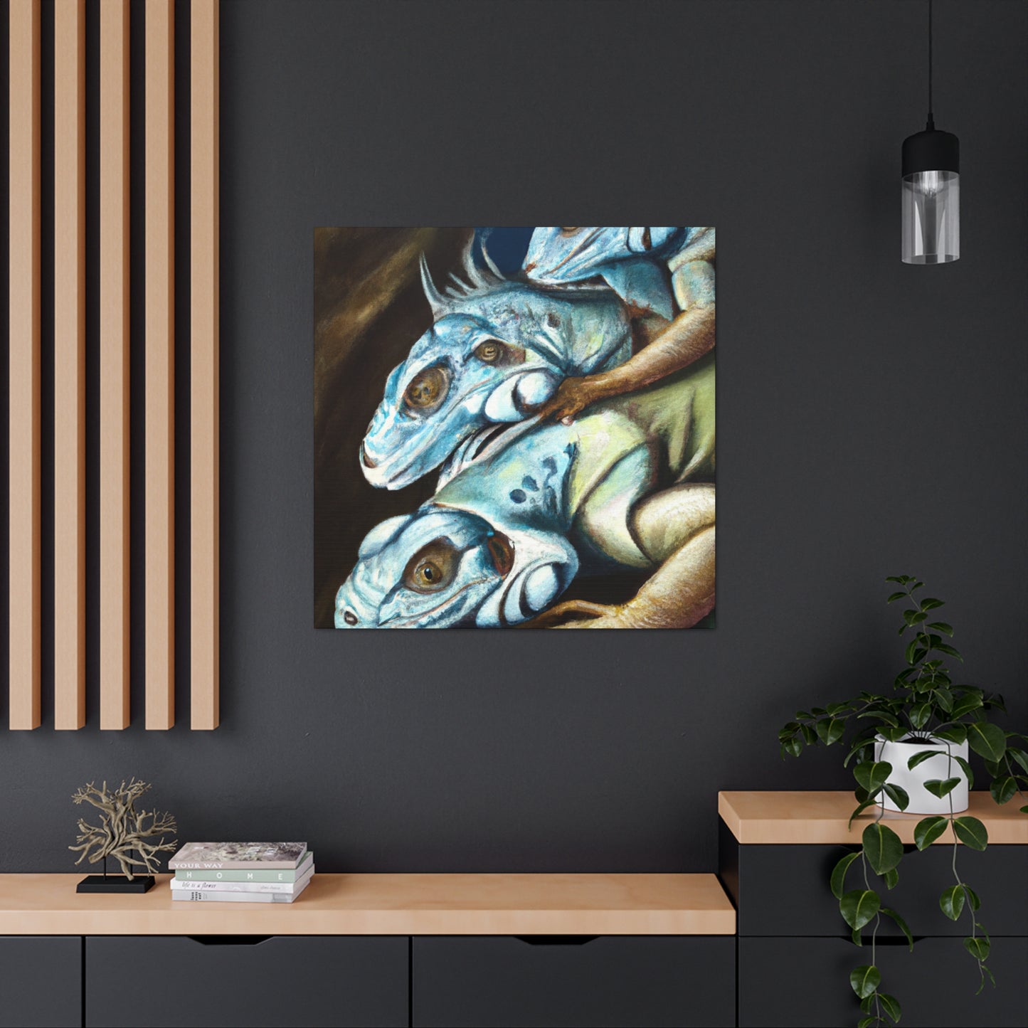 "Iguanas in Surrealism" - Canvas