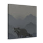 Raccoon in Contemplation - Canvas