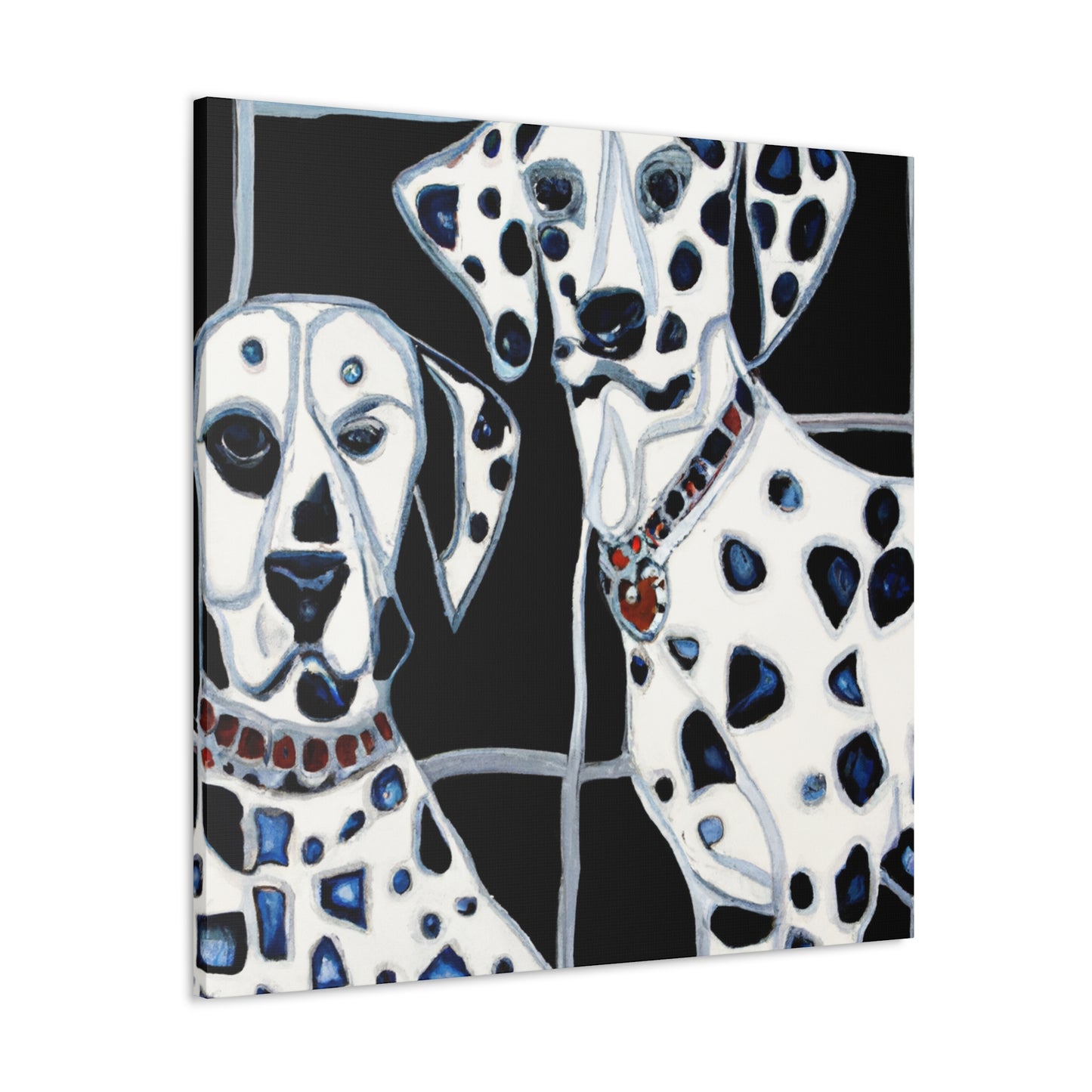 "Dalmatian in Deco." - Canvas