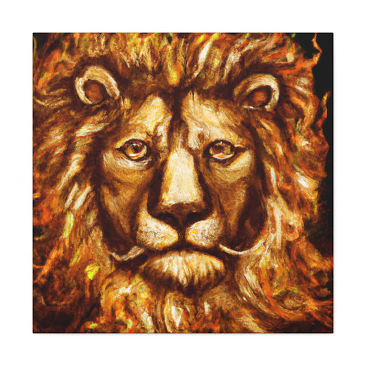 Lion's Baroque Regalia - Canvas