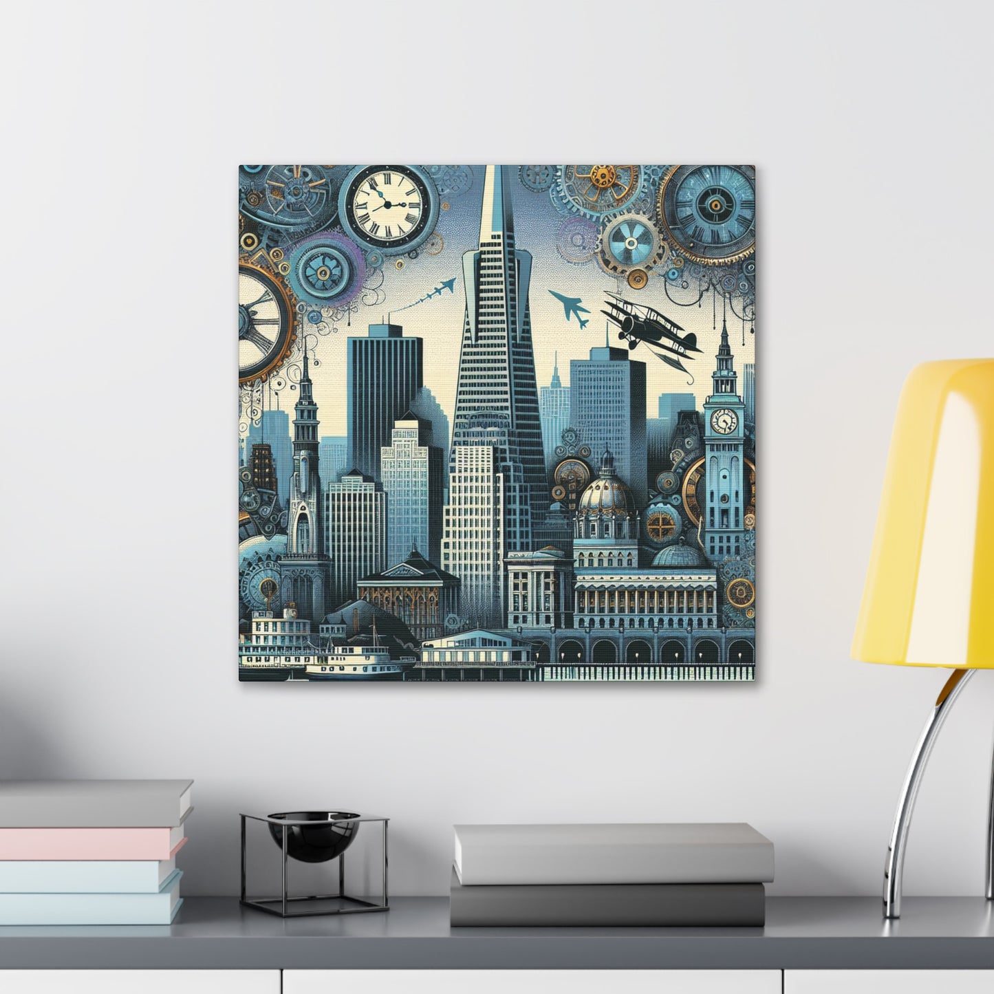 Brass City Skylines - Canvas