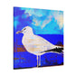 Seagulls Over Sea - Canvas