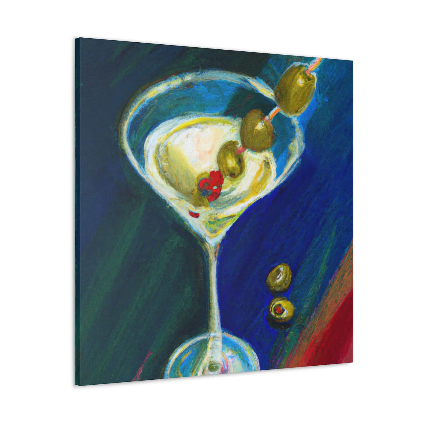 Martini at Midnight Gaze - Canvas