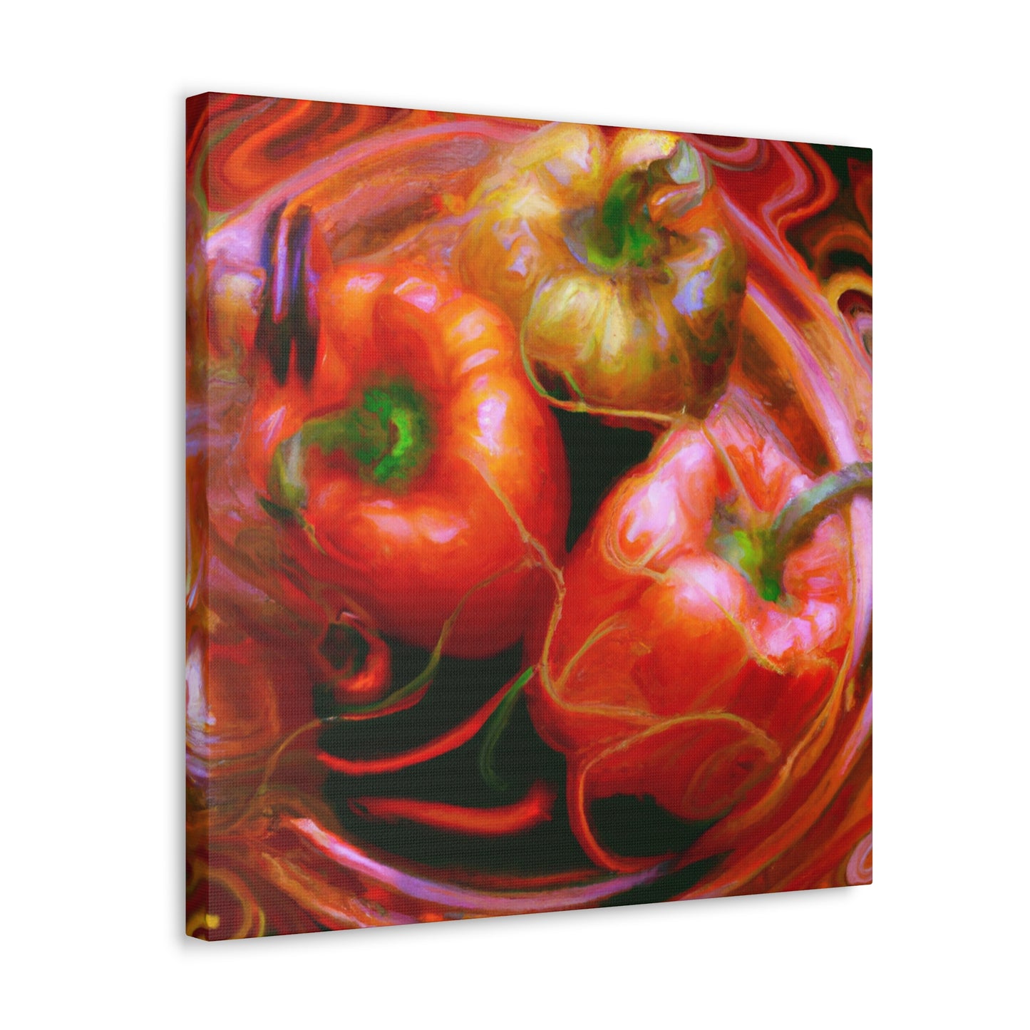 "Peppers in Steampunk Gear" - Canvas