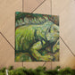 Iguana in Impressionism - Canvas