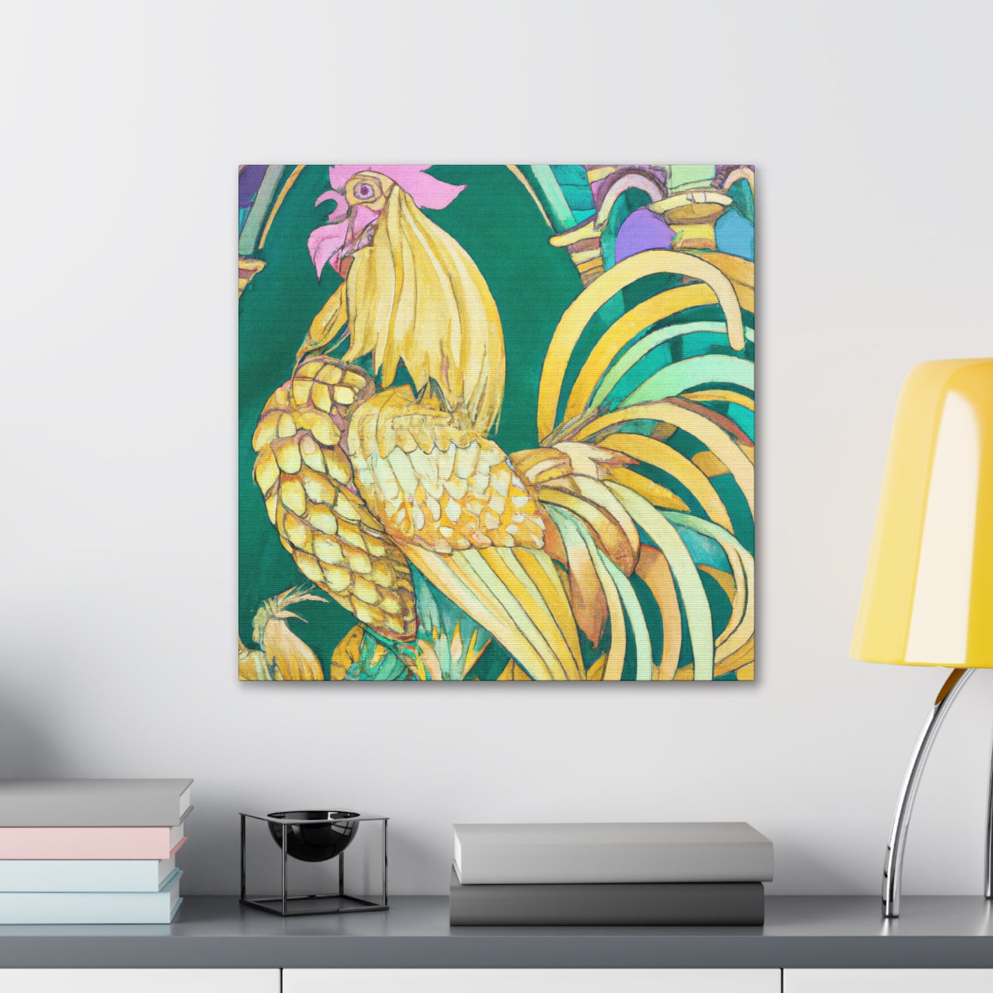 "Chicken in Bloom" - Canvas