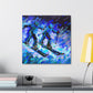 Skiing in Impressionism - Canvas