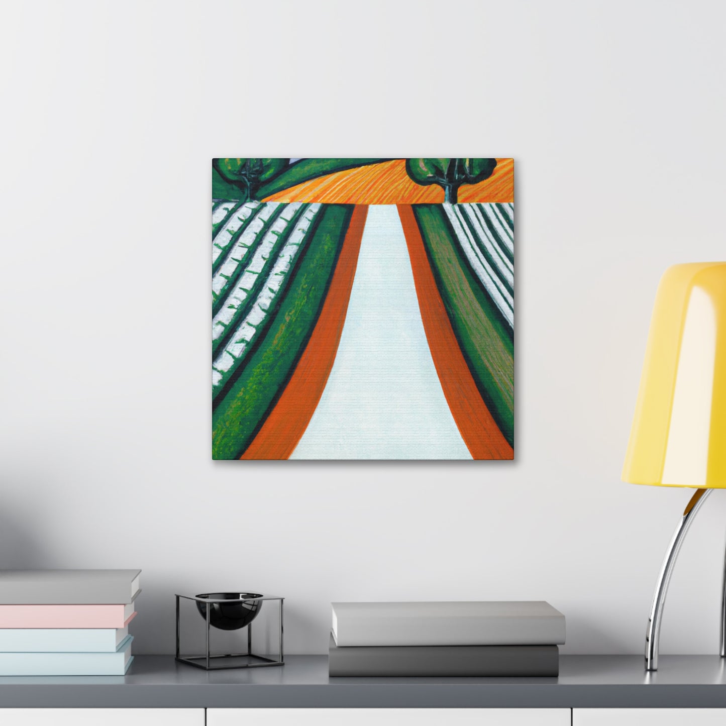 "Country Road Art Deco" - Canvas