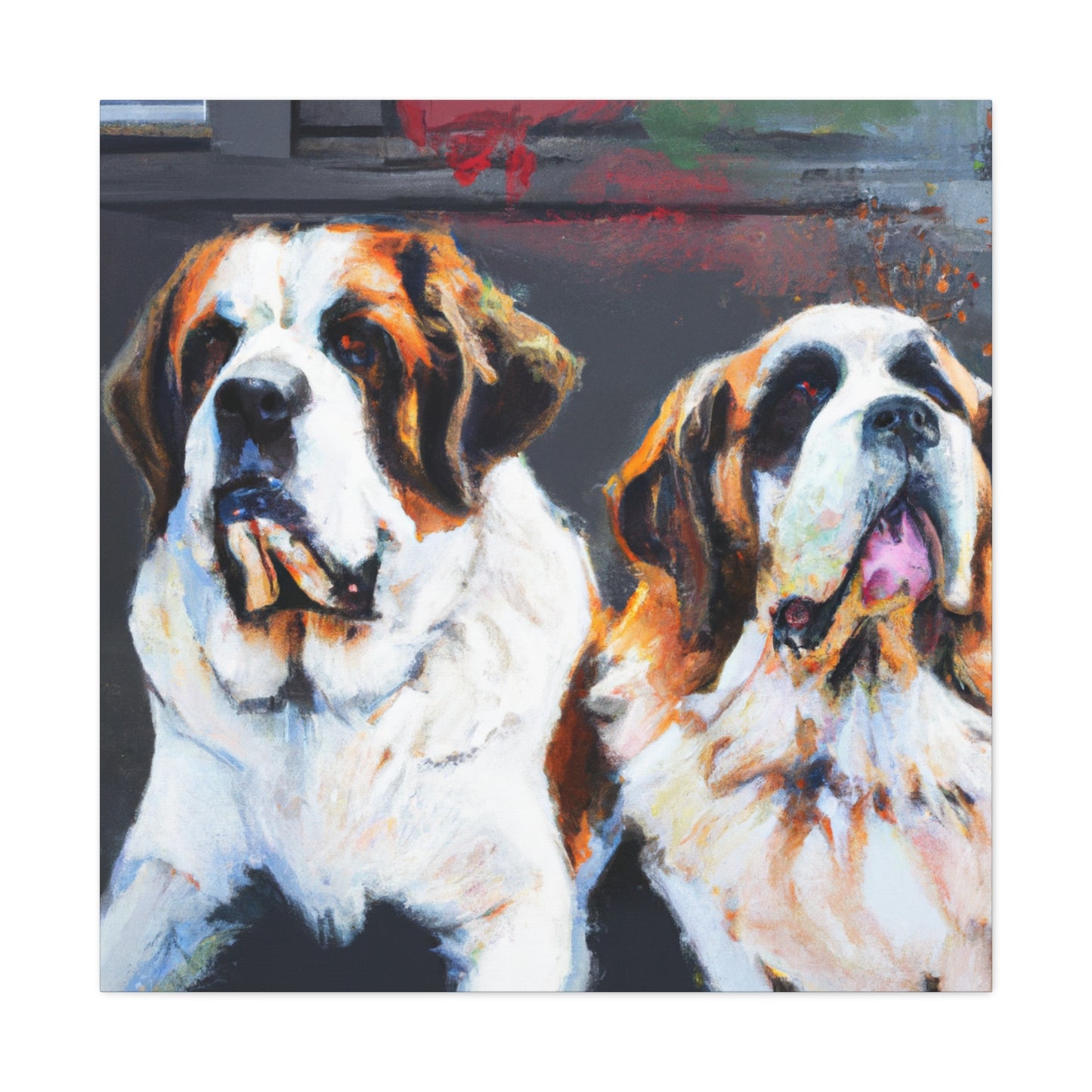 Saint Bernard Blessing - Canvas