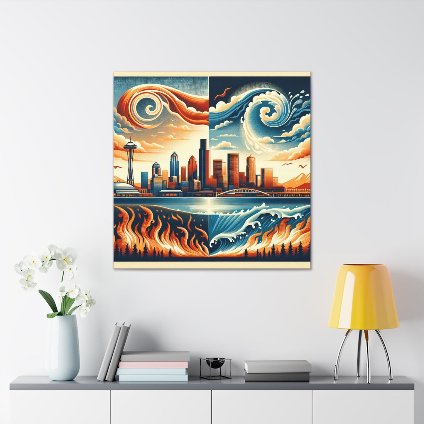 Emerald City's Elegance - Canvas