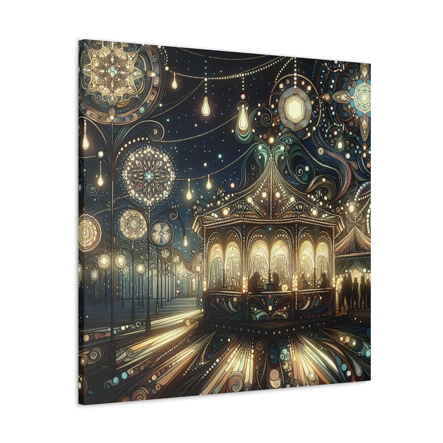 Whimsical Carnival Melody - Canvas