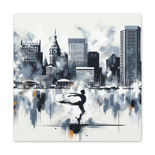 "Baltimore's Serene Harbor" - Canvas